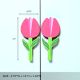 Handcrafted Acacia Wood Tulip Handle Pair